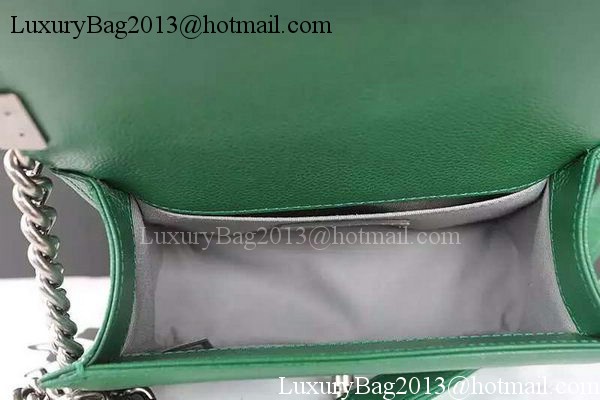 Boy Chanel Flap Shoulder Bag Caviar Leather A67085 Green