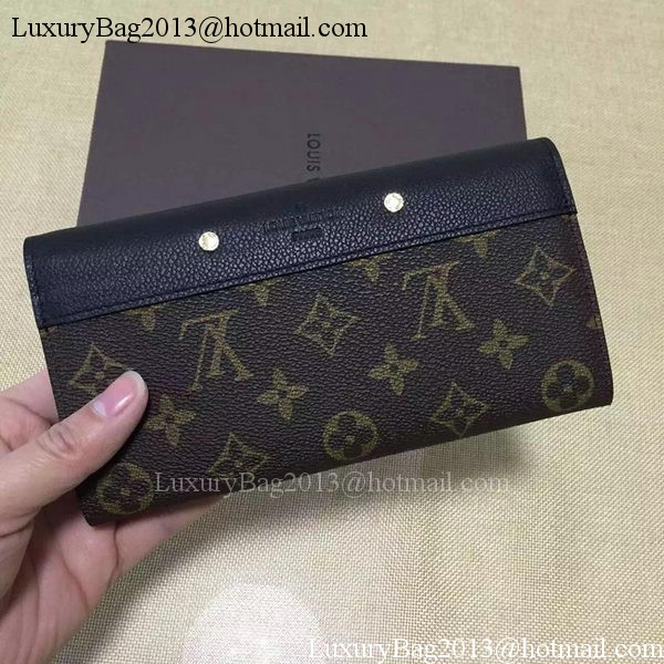 Louis Vuitton Monogram Canvas PALLAS WALLET M58413 Black