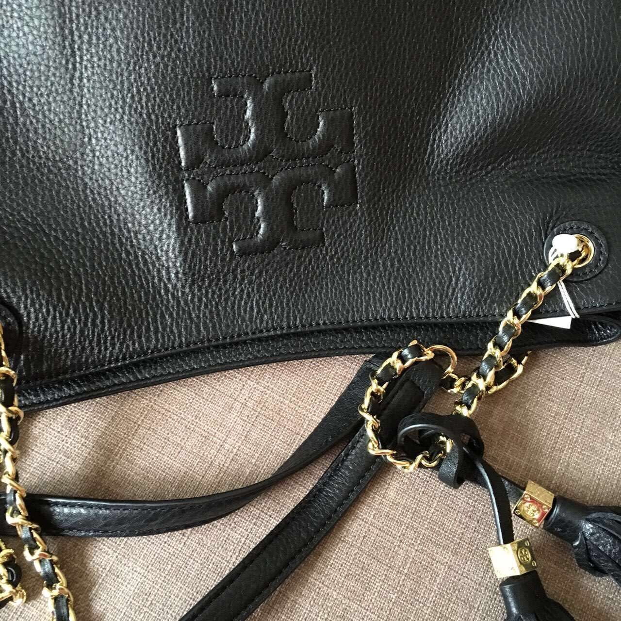 Tory Burch Shoulder Bags Original Leather T18923 Black