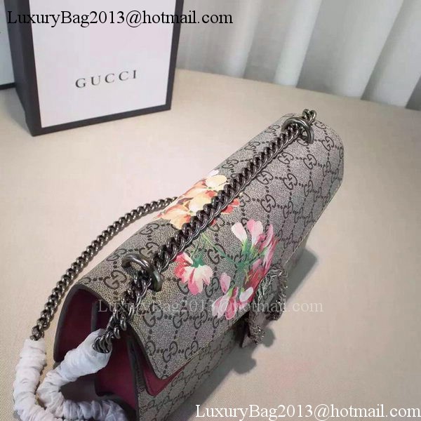 Gucci 400249 Rose Dionysus GG Supreme Canvas Shoulder Bag