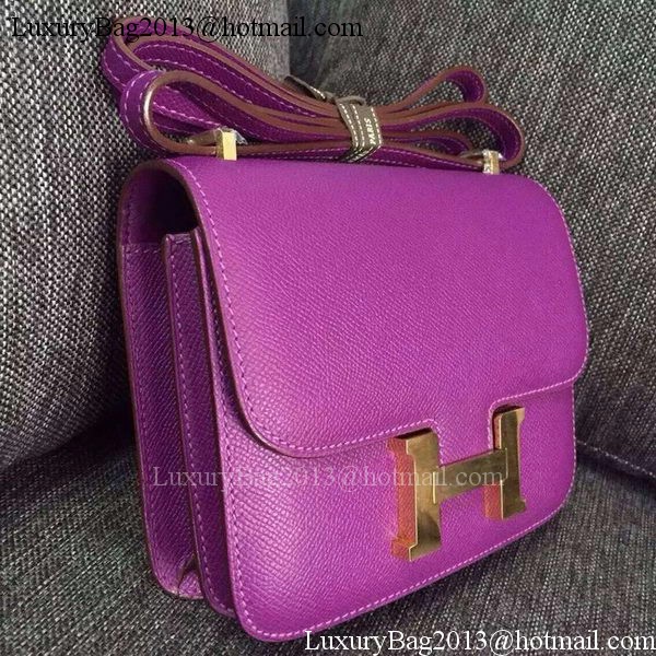 Hermes Constance Bag Calfskin Leather H9999 Purple