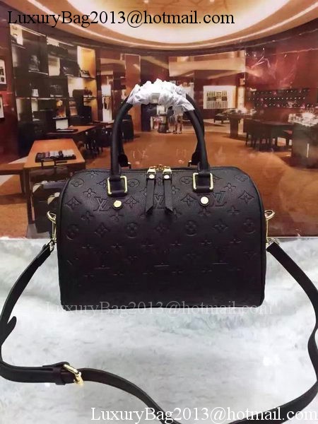 Louis Vuitton Monogram Empreinte Speedy 30 Bag M40762 Black