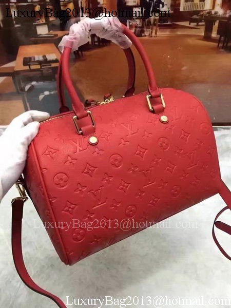 Louis Vuitton Monogram Empreinte Speedy 30 Bag M40762 Red