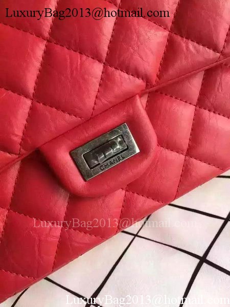 Chanel Classic Flap Bag Red Original Leather CHA8575 Silver