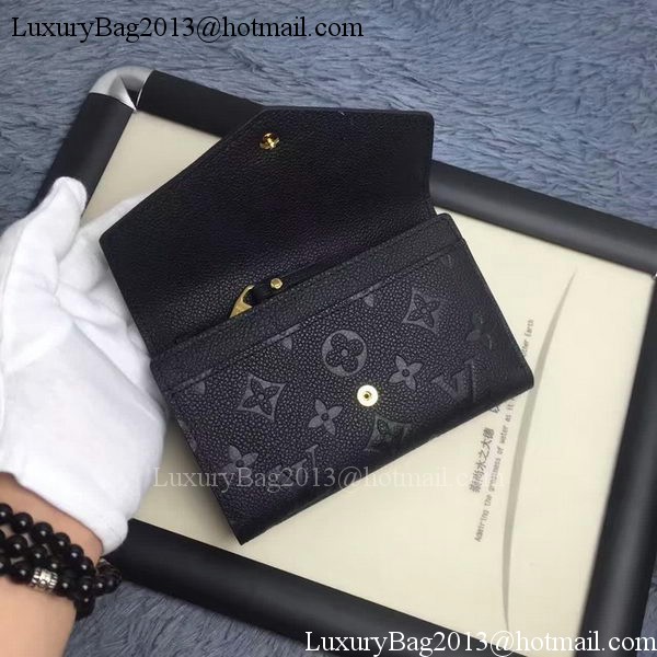 Louis Vuitton Monogram Empreinte COMPACT CURIEUSE WALLET M60568 Black