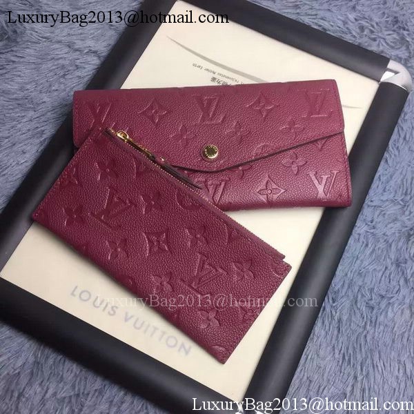 Louis Vuitton Monogram Empreinte WALLET M60565 Purple