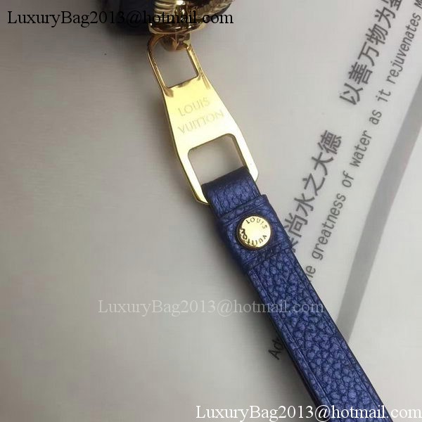 Louis Vuitton Monogram Empreinte ZIPPY WALLET M60571 Blue