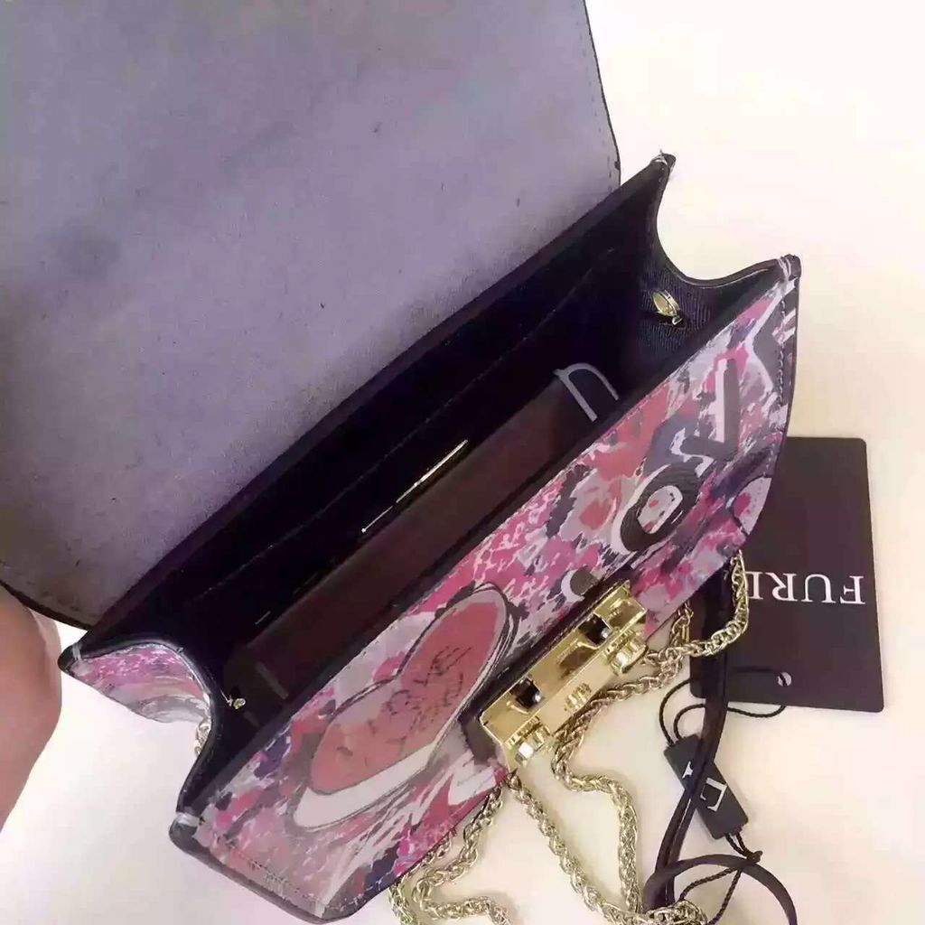 Furla Metropolis Tattoo Graffiti Shoulder Bag F8329