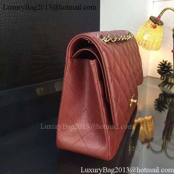 Chanel Classic Flap Bag Original Cannage Patterns A1119 Burgundy