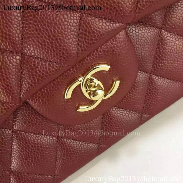 Chanel Classic Flap Bag Original Cannage Patterns A1119 Burgundy