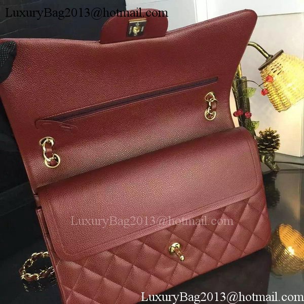 Chanel Classic Flap Bag Original Cannage Patterns A1119 Burgundy