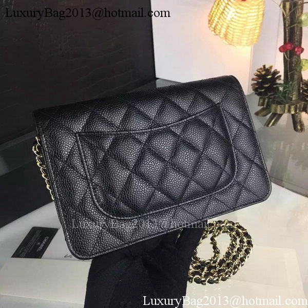 Chanel mini Flap Bag Cannage Pattern A8373 Black