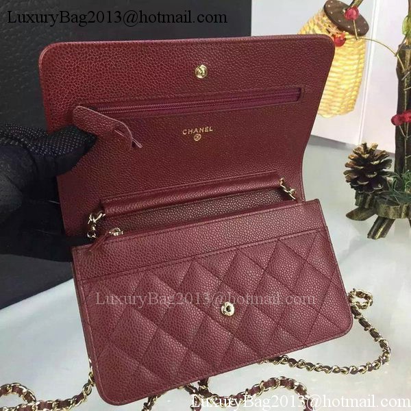 Chanel mini Flap Bag Cannage Pattern A8373 Burgundy