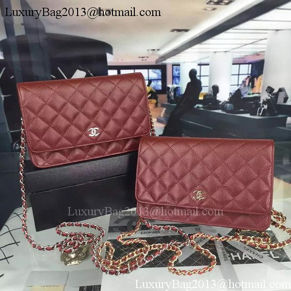 Chanel mini Flap Bag Cannage Pattern A8373 Burgundy