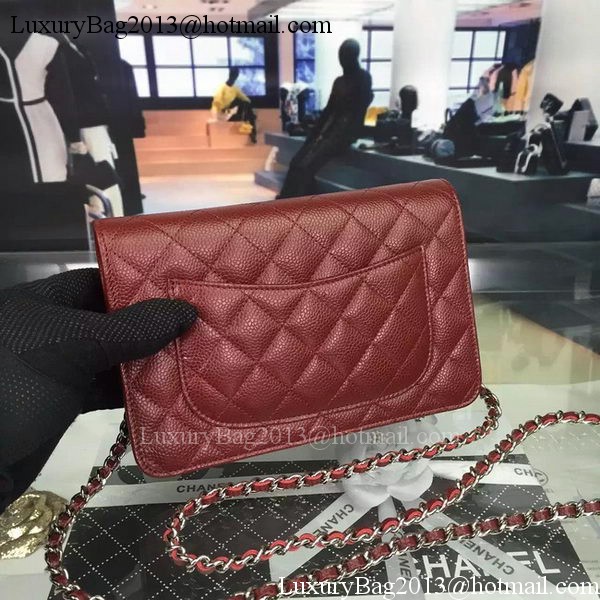 Chanel mini Flap Bag Cannage Pattern A8373 Burgundy