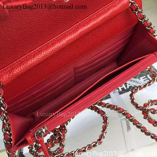 Chanel mini Flap Bag Cannage Pattern A8373 Red