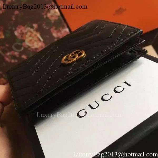 Gucci GG Marmont Card Case 443125 Black