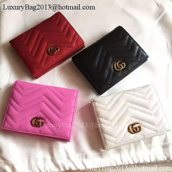 Gucci GG Marmont Card Case 443125 Rose