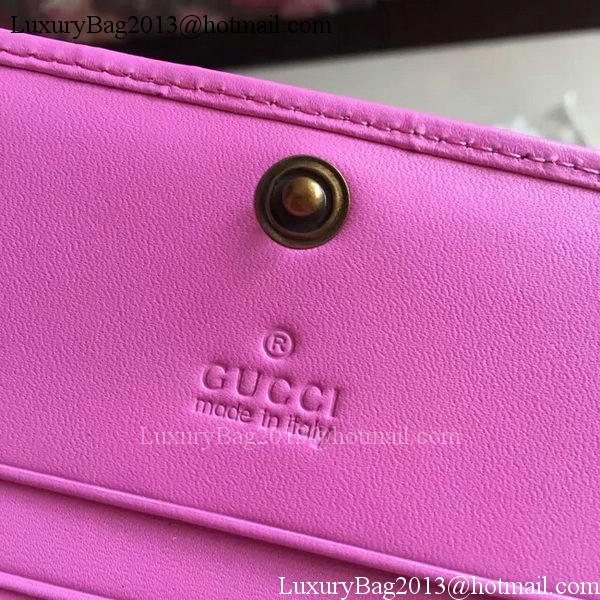 Gucci GG Marmont Card Case 443125 Rose