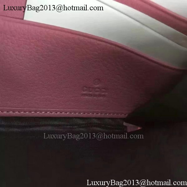 Gucci GG Marmont Leather mini Chain Bag 401232 Pink