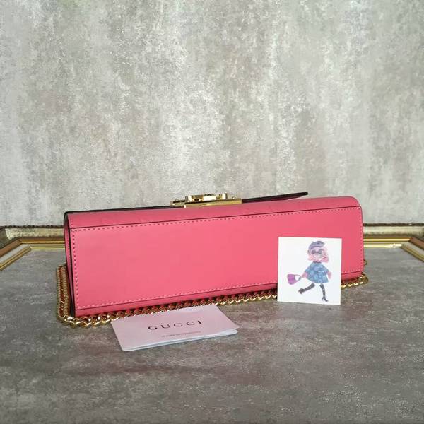 Gucci Padlock Series Gucci Signature Shoulder Bag 409486 Pink