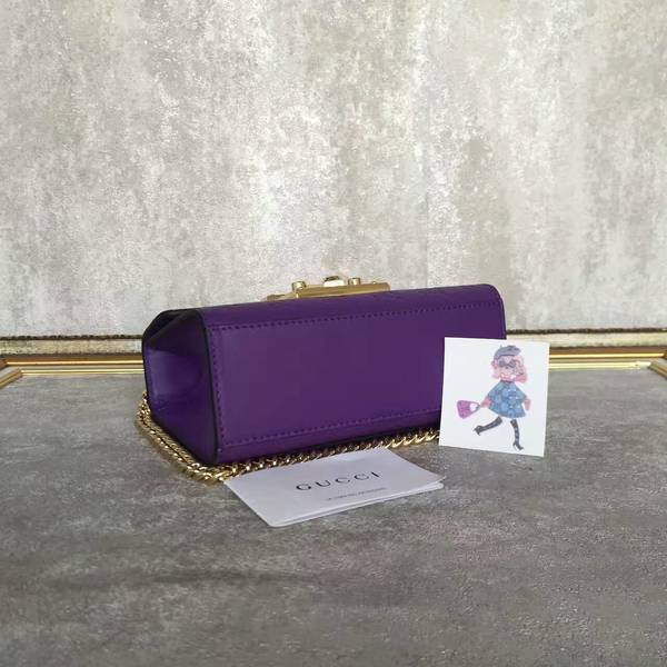 Gucci Padlock Gucci Signature Mini Shoulder Bag 409487A Purple