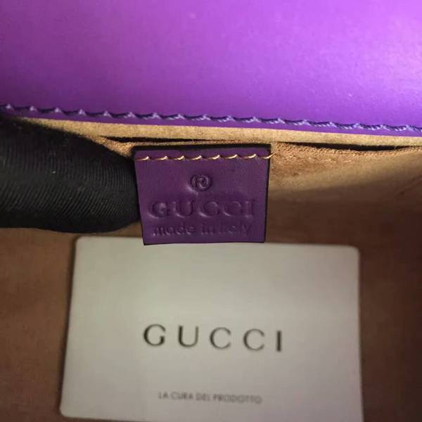 Gucci Padlock Gucci Signature Mini Shoulder Bag 409487A Purple