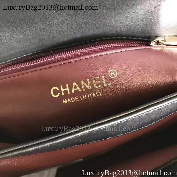 Chanel Classic Top Flap Bag Black Original Sheepskin Leather A92236 Gold