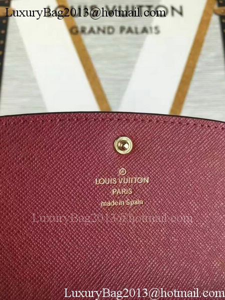 Louis Vuitton Damier Ebene Canvas Emilie Wallet N60696