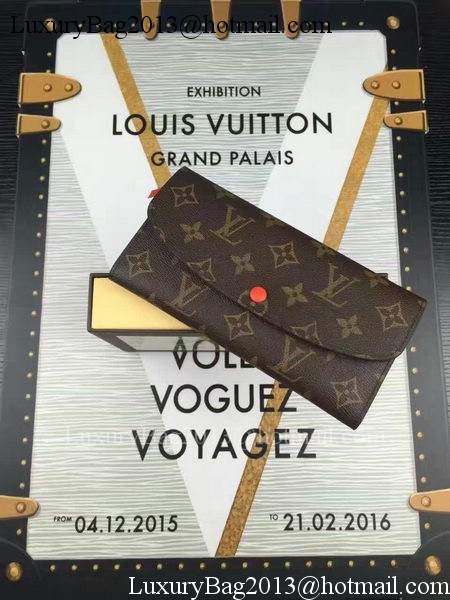 Louis Vuitton Monogram Canvas Emilie Wallet M60696 Orange