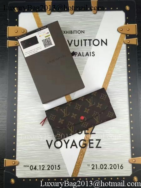 Louis Vuitton Monogram Canvas Emilie Wallet M60696 Rose