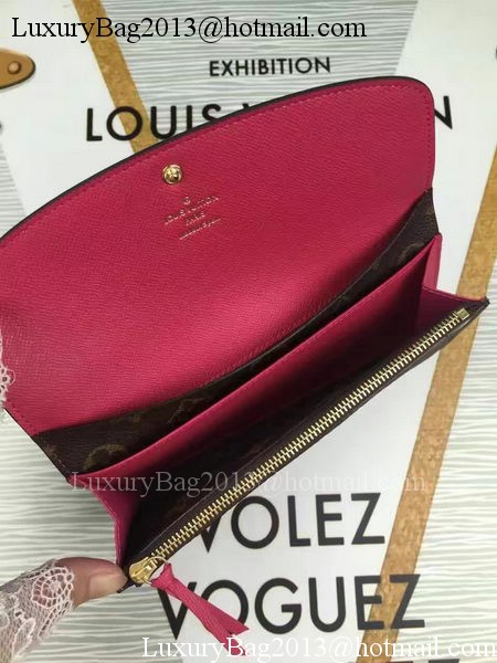 Louis Vuitton Monogram Canvas Emilie Wallet M60696 Rose