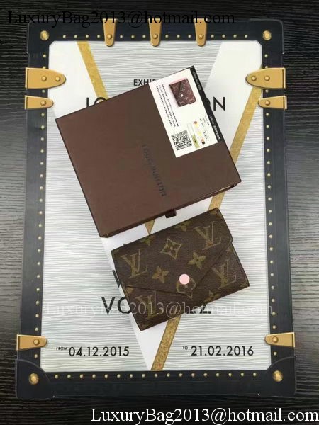 Louis Vuitton Monogram Canvas Victorine Wallet M62360 Pink