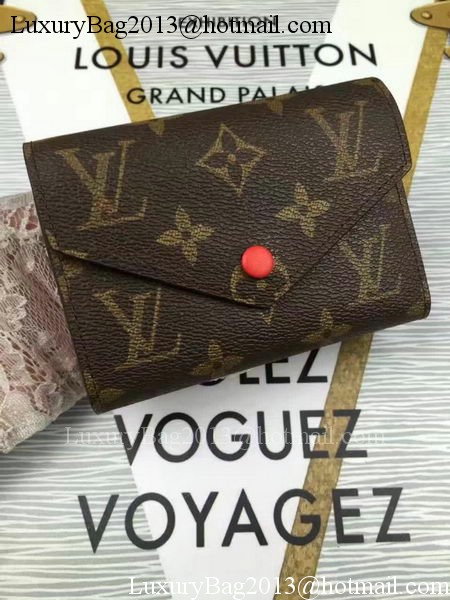 Louis Vuitton Monogram Canvas Victorine Wallet M62360 Red