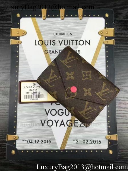 Louis Vuitton Monogram Canvas Victorine Wallet M62360 Rose