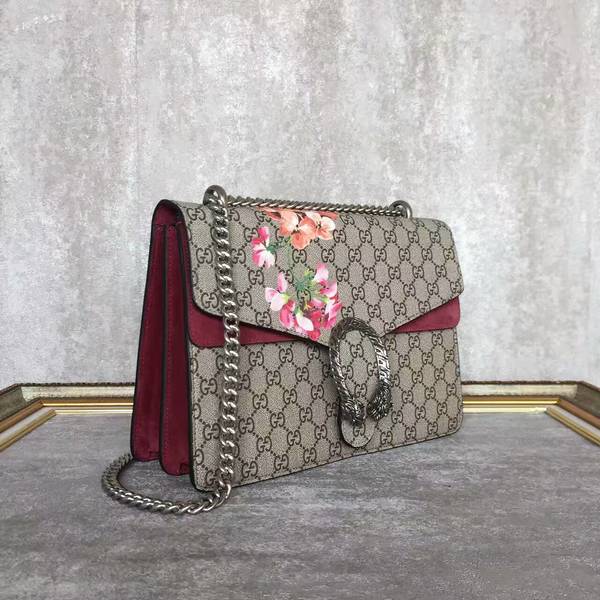 Gucci Dionysus GG Canvas Shoulder Bag 403348 Wine