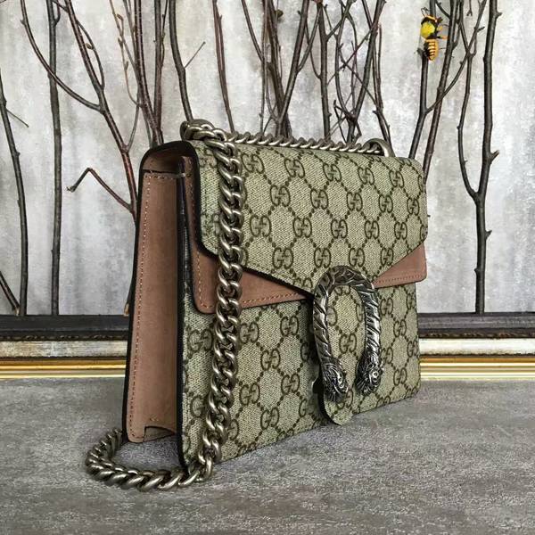 Gucci Mini Dionysus GG Canvas Shoulder Bag 421970 Camel