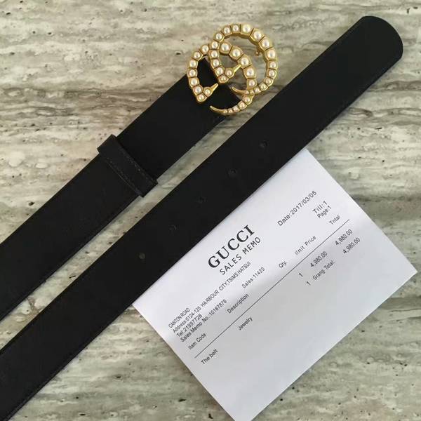 Gucci Original Calf Leather 2.5CM Belt 68883A