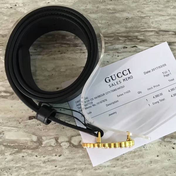 Gucci Original Calf Leather 2.5CM Belt 68883A