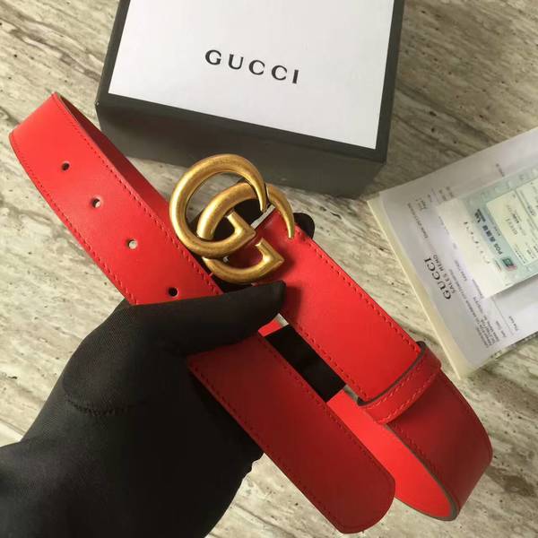 Gucci Original Calf Leather 3.5CM Belt 68884A