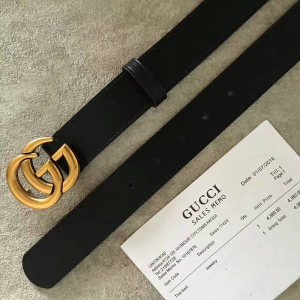 Gucci Original Calf Leather 3.5CM Belt 68884C