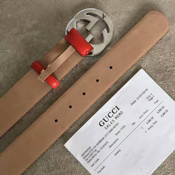 Gucci Original Calf Leather 4.0CM Belt 68885B