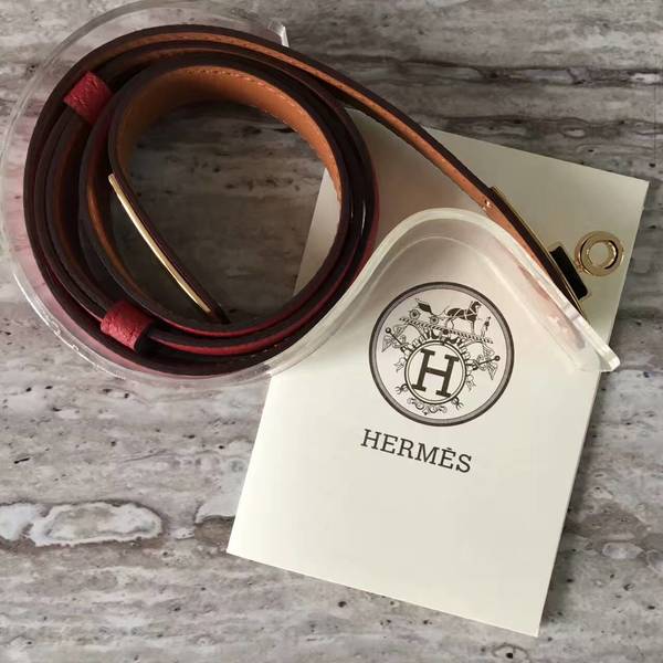 HERMES 1.7cm Original Leather Female Belt 17414b