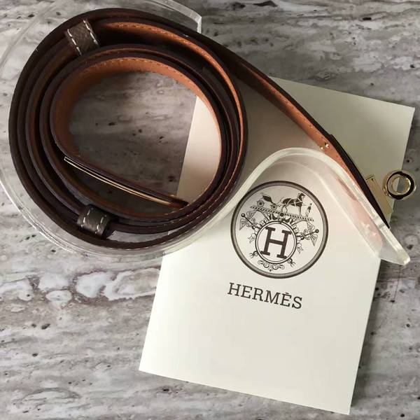 HERMES 1.7cm Original Leather Female Belt 17414c