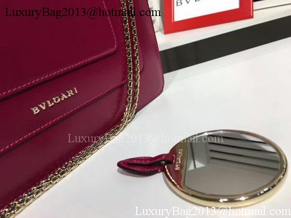 BVLGARI Medium Shoulder Bag Calfskin Leather BG2281 Purple