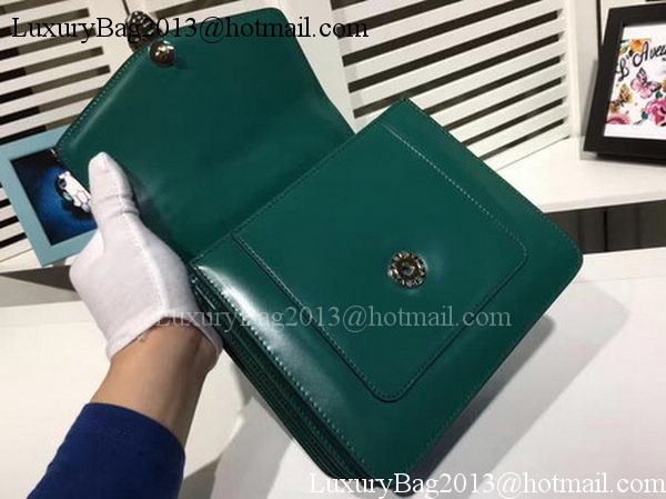 BVLGARI Serpenti Forever Bag Patent Leather BG2280 Green