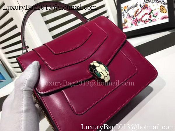 BVLGARI Serpenti Forever Bag Patent Leather BG2280 Purple