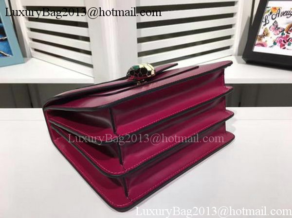 BVLGARI Serpenti Forever Bag Patent Leather BG2280 Purple