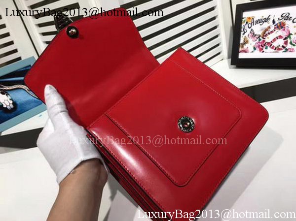 BVLGARI Serpenti Forever Bag Patent Leather BG2280 Red