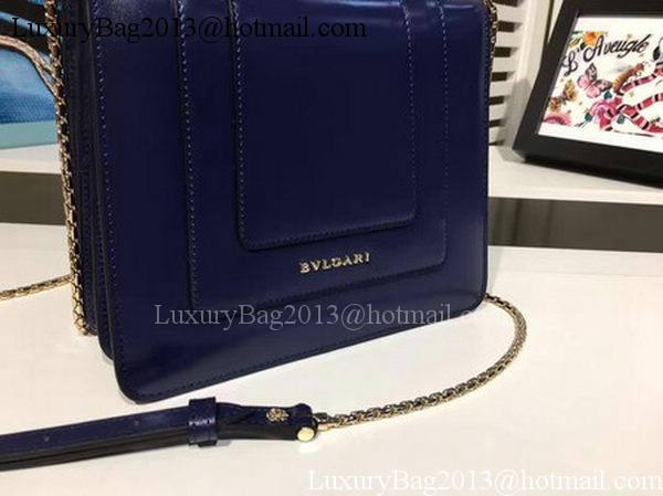 BVLGARI Serpenti Forever Bag Patent Leather BG2280 Royal